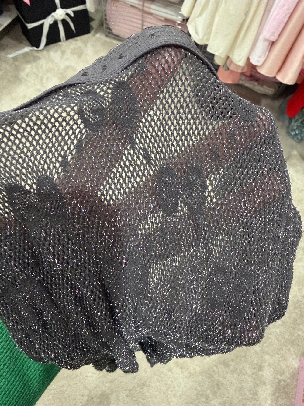 Gucci Metallic Sheer Tights in Silver - Picture 4 of 4